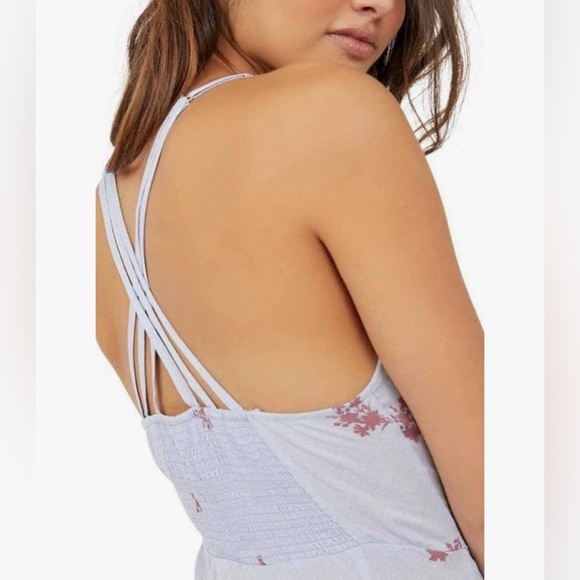 NWT Free People Hydrangea Combo Maxi Dress - Picture 5 of 12